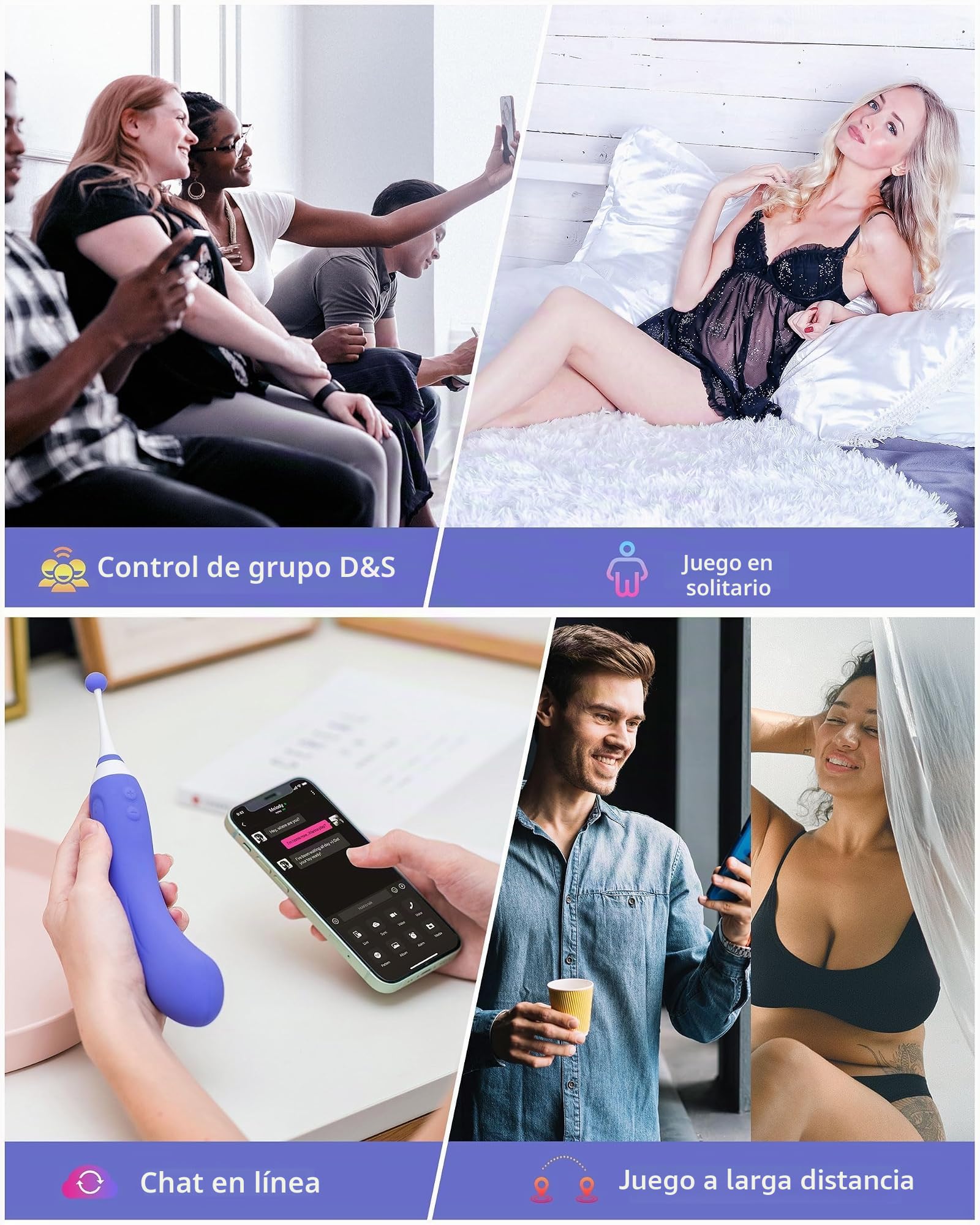 LOVENSE Hyphy Vibradorador Mujer y Estimulador de Clítoris Punto G Pezones | Vibrador Doble Multifuncional 3 en 1 Vibradores para Mujer con Mando a Distancia, Juguetes Eróticos para Pareja Sexuales IPX7