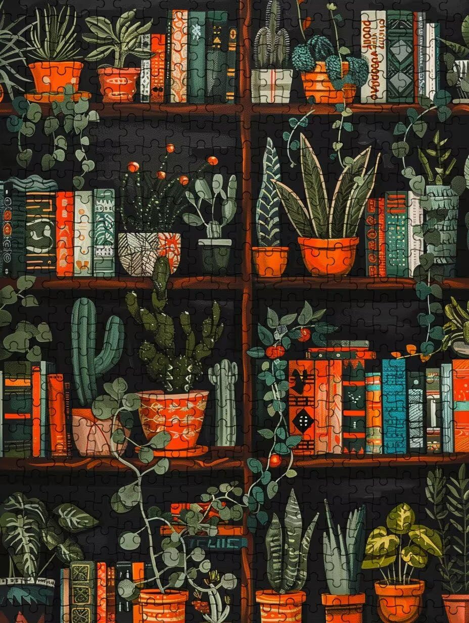 EstanteríA De Plantas Puzzle 5000 Piezas, Rompecabezas Adultos Puzzle, Desafiante Puzzles de Decoración Juego de, Juego Educativo para Toda la Familia, para Regalo Decoración FNKL7-1174