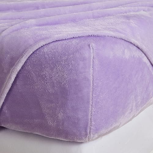 Miniatura 5 de NY Loft Juego de sábanas de microforro polar ultrasuave con bolsillos extra profundos, juego de sábanas de vellón de terciopelo extra suave, forro