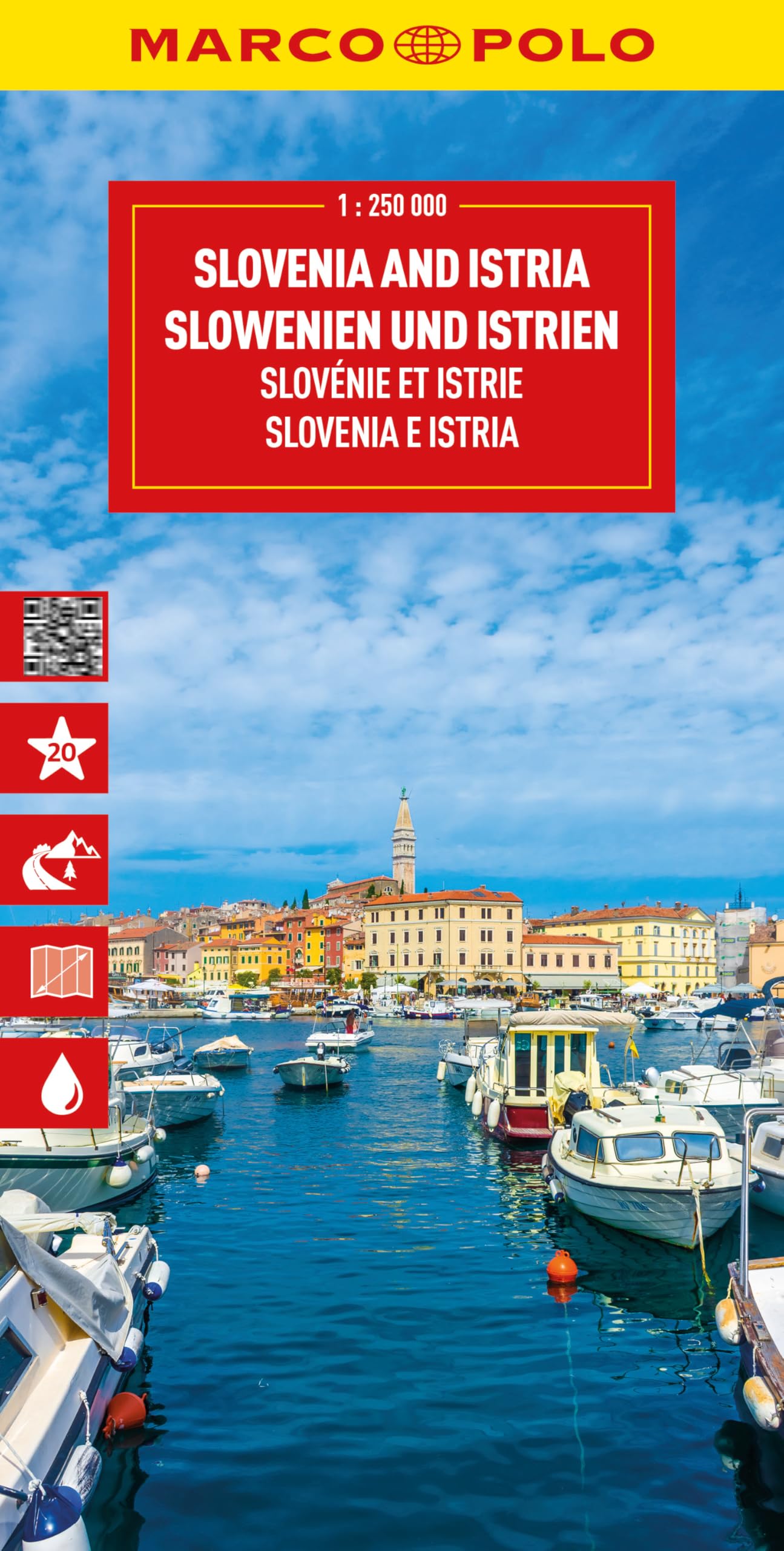 Marco Polo Slovenia Travel Map: Road Map for Road Trips with Top Sights and Scenic Routes (Folded Map): wegenkaart 1:250.000 (Marco Polo Maps)