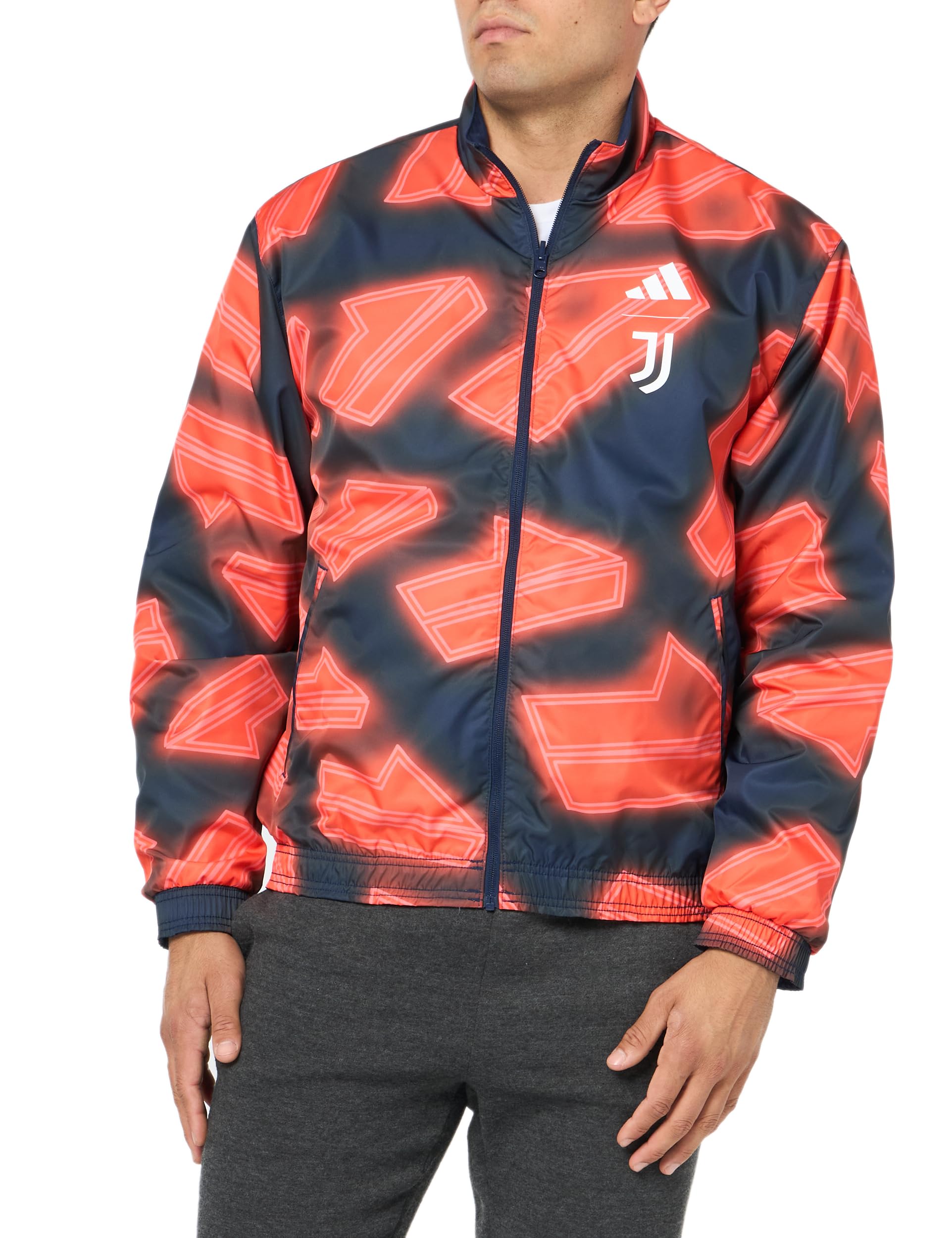 adidas Men's Juventus Anthem Jacket Outerwear, Night Indigo, 3XL