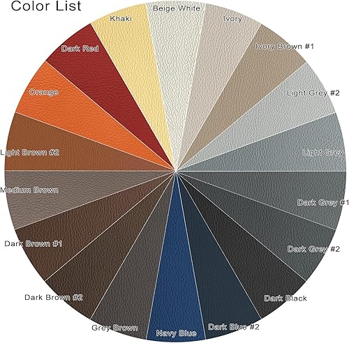 Miniatura 2 de Cinta de cuero autoadhesiva de 60 x 17 pulgadas, parche de reparación de cuero duradero, kit de reparación de vinilo y cuero para sofás, asientos de