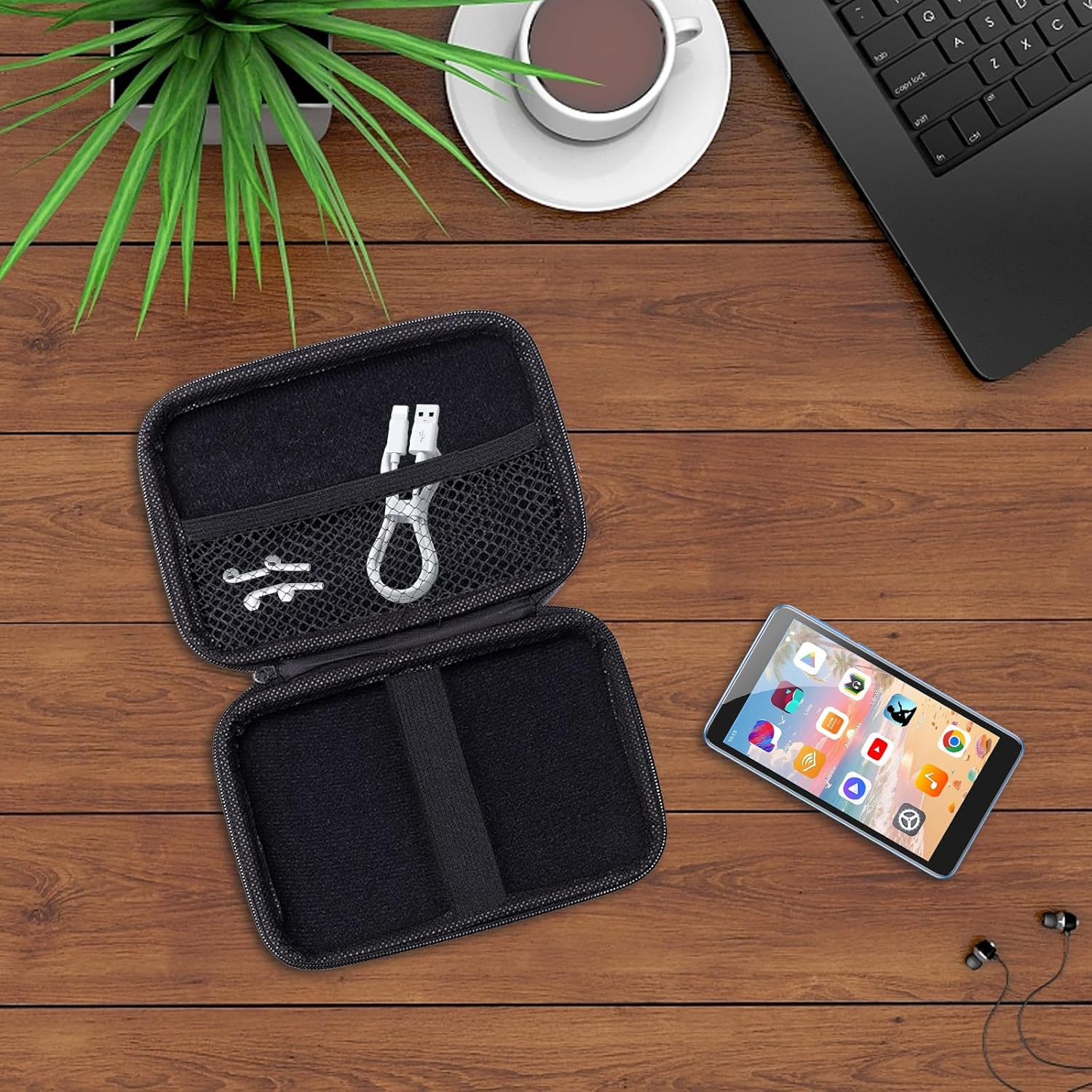 Carrying Case for AGPTEK MP3 Player- Hard Shell Protective Carrying Case, Portable Travel Storage Bag with Lanyard & Carabiner | Anti-scrathes&Shockproof