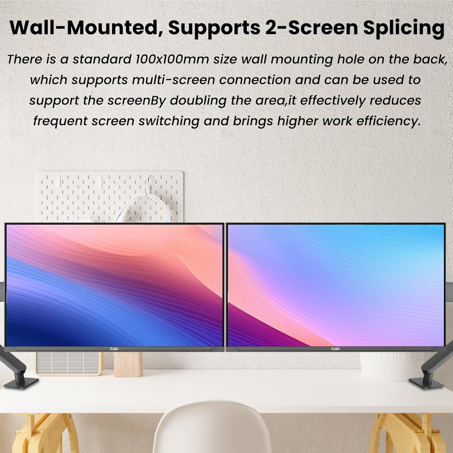 32 Inch 4K Computer Monitor, UHD 3840 * 2160P Ultra-Clear Screen, 60HZ, 3500:1 Contrast Ratio, 100% sRGB, FreeSync, Eyecare, IPS Panel, Compatible with Wall mounting, Ideal for Business, Office