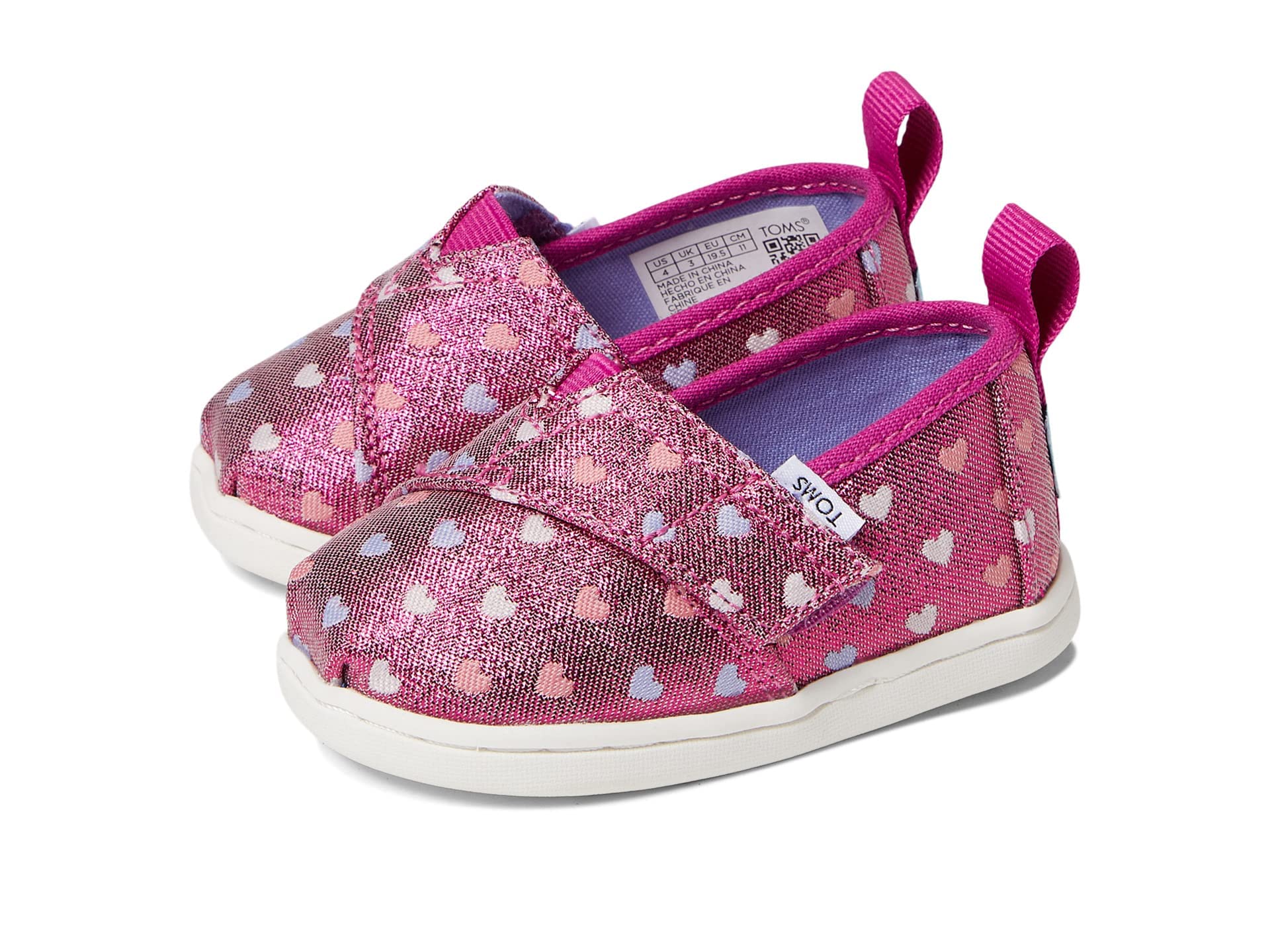 TOMS Tiny Glitter Alpargata Mocasines Planos Niñas