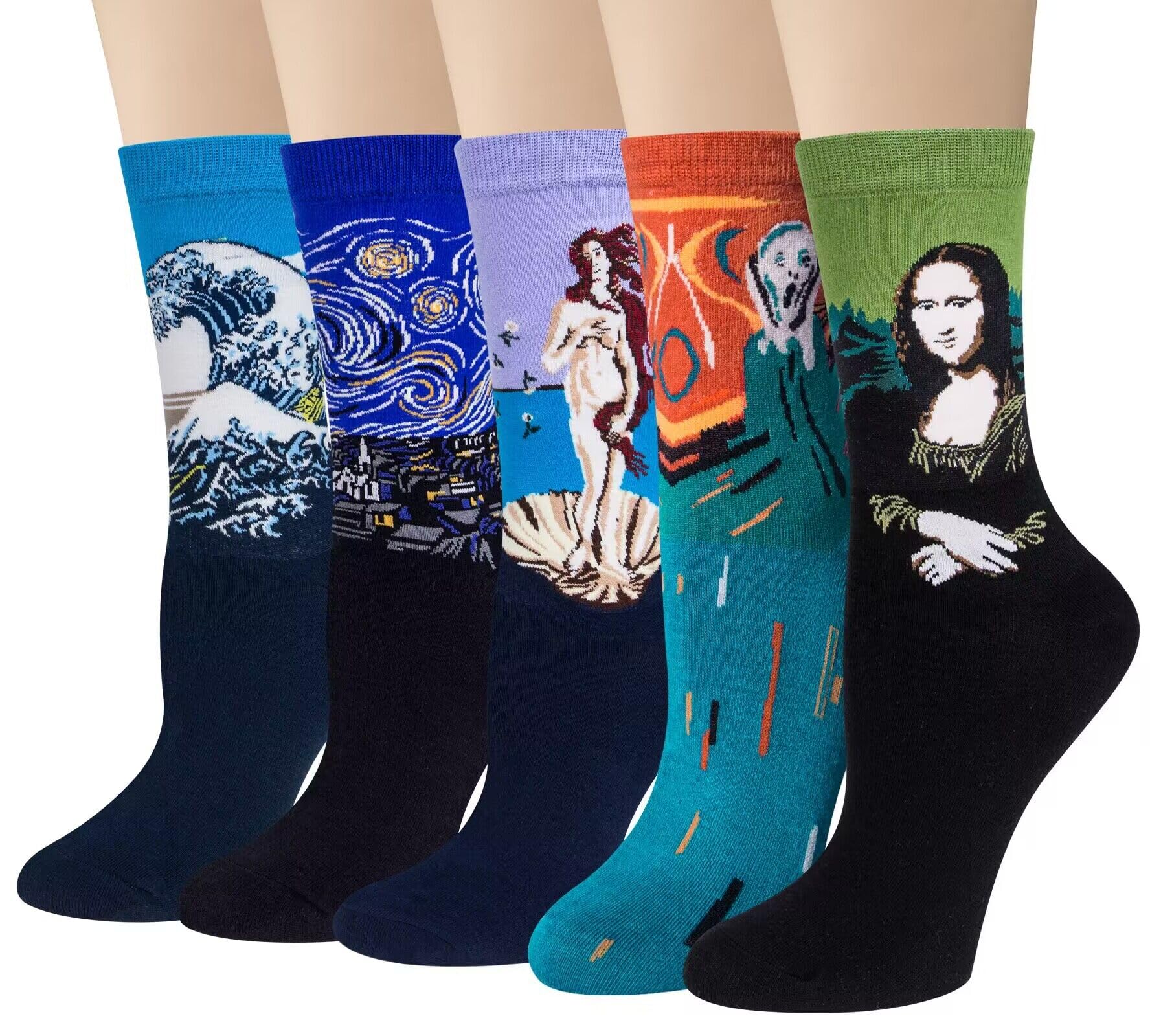 Chalier 6 Pares Calcetines Mujer Divertidos Originales Dibujos Algodon Navidad