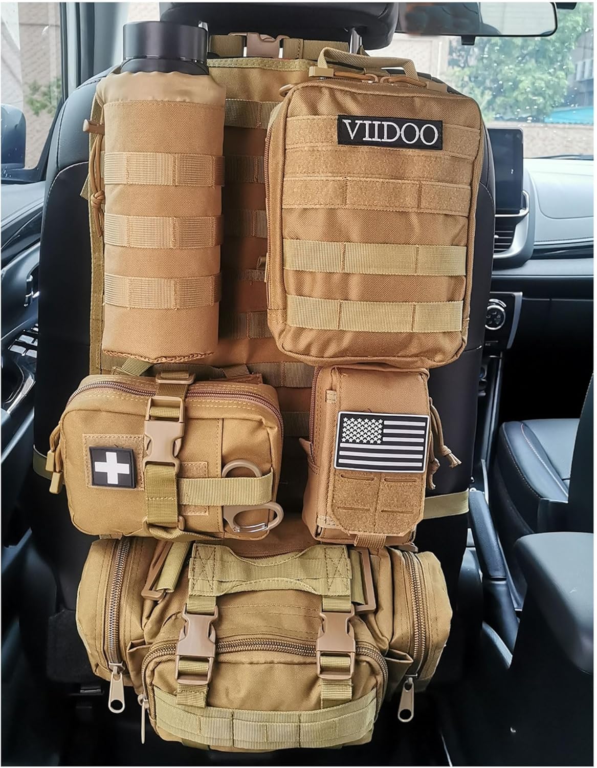 Molle Seat Back Organizer, Universal Tactical Car Back Seat