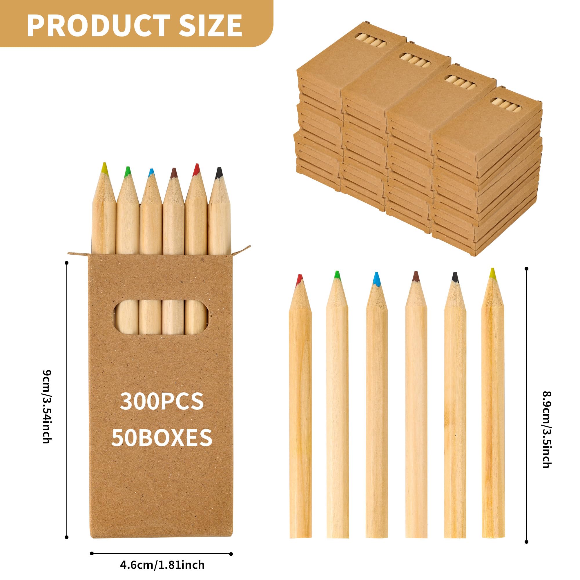 Axincardarm Pencils 300 Pcs/50 Boxs Pre-sharpened Pencil for Adult Sketching, Painting, Drawing - Image 2