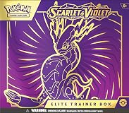 Pokémon TCG: Scarlet and Violet Elite Trainer Box - Miraidon Purple (1 Full Art Promo Card, 9 Boosters and Premium Accessories)