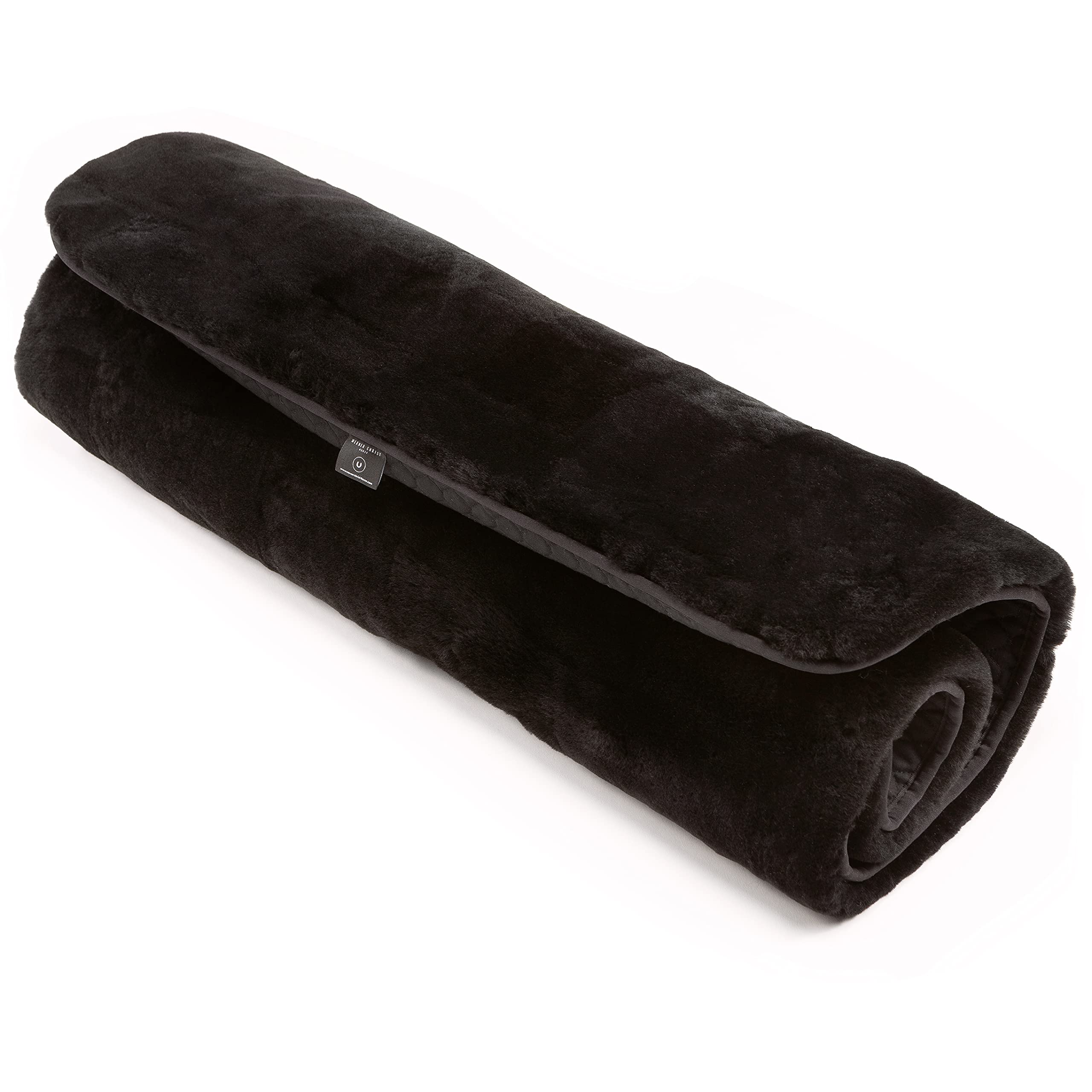 WERNER CHRIST Mantita de Piel de Cordero para Perros Pequeños, Alfombra para Perros de Auténtica Piel de Oveja, El Lugar Ideal para Dormir, Tamaño 50 x 80 cm en Marrón