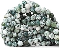 Vista 52 de Cuentas redondas sueltas de ágata estilo antiguo vena de dragón de 6mm, cuentas para diseño de joyas, 60 cuentas