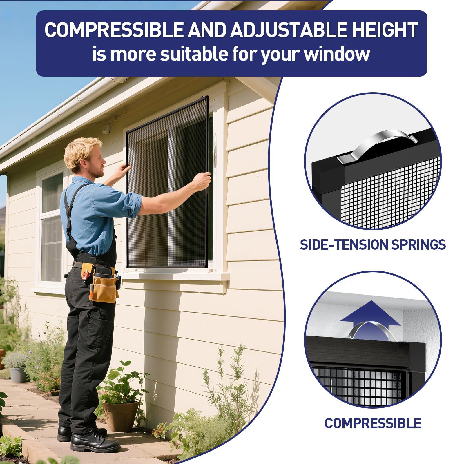 Window Screen Frame Tools Snapklik.com : Window Screen Frame Kit-2 Packs-Black,DIY Aluminum Alloy ...