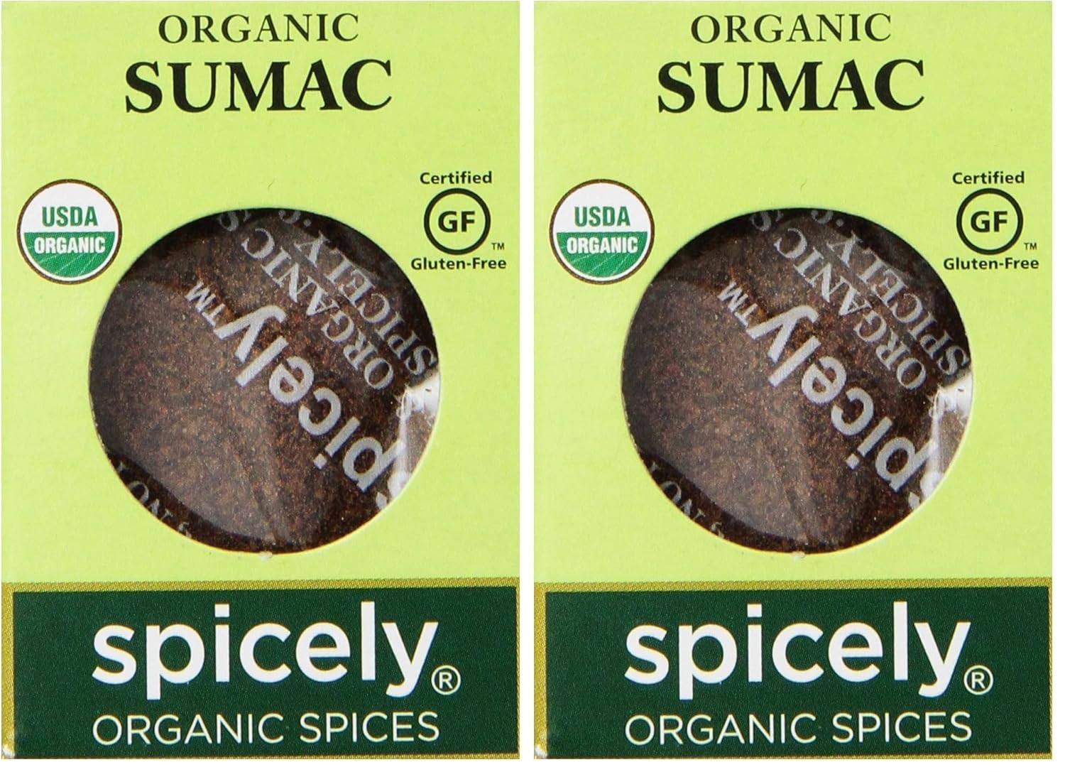Spicely Organics Ground Sumac Spice In EcoBox, Gluten Free, 0.45 Ounces (Pack Of 6)