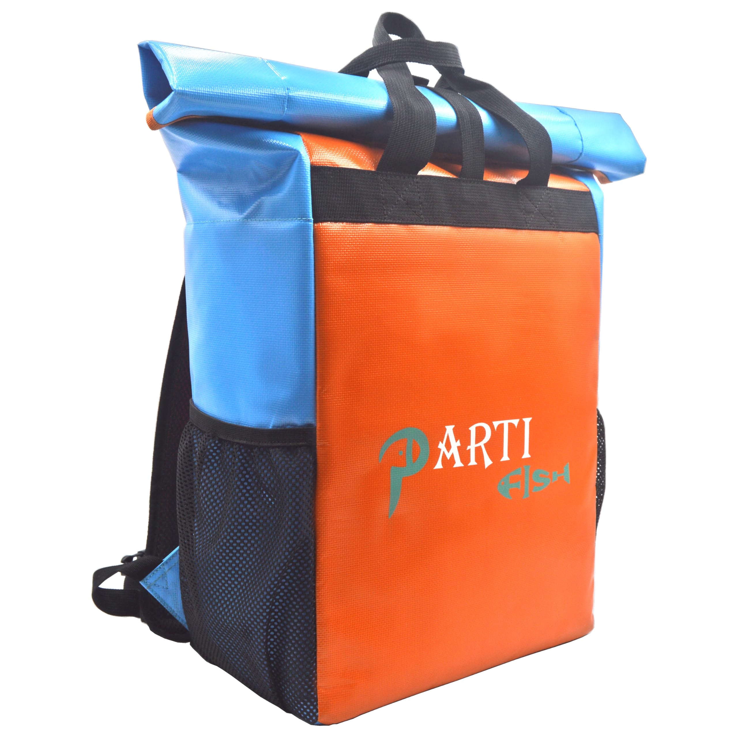 PARTI FISH 18L-25L Cooler Backpack Cool Bag Rucksack 4-layers Insulated Lunch Cooler Bag Rain-Leak-Water-proof Large Cool Box Fishing Backpack Bag Food Delivery Picnic Travel Camping for Men Adult