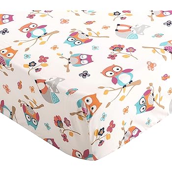 crib mattress with owls