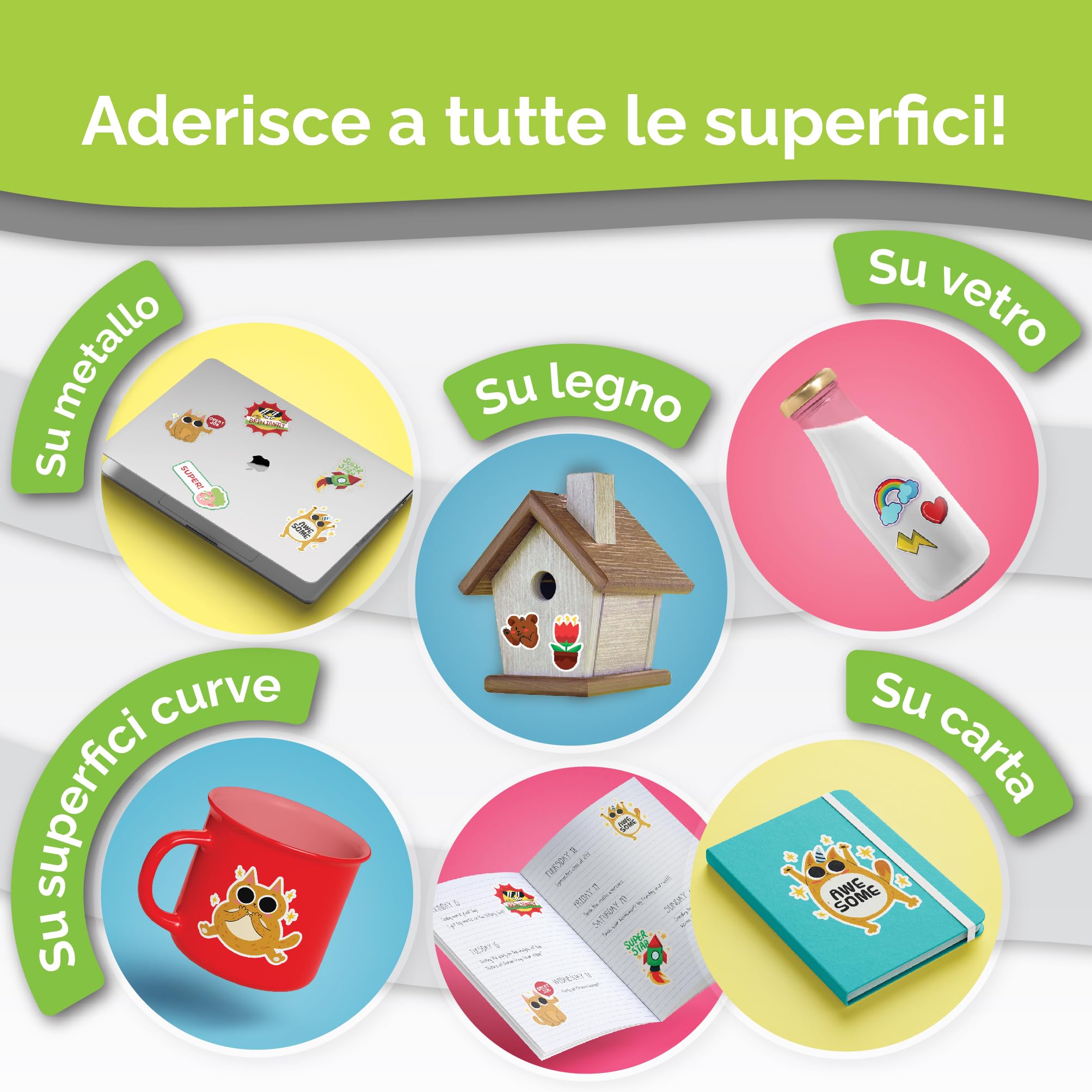 AgoDeo Carta adesiva vinile stampabile A4 opaca impermeabile laser getto d'inchiostro 34 fogli