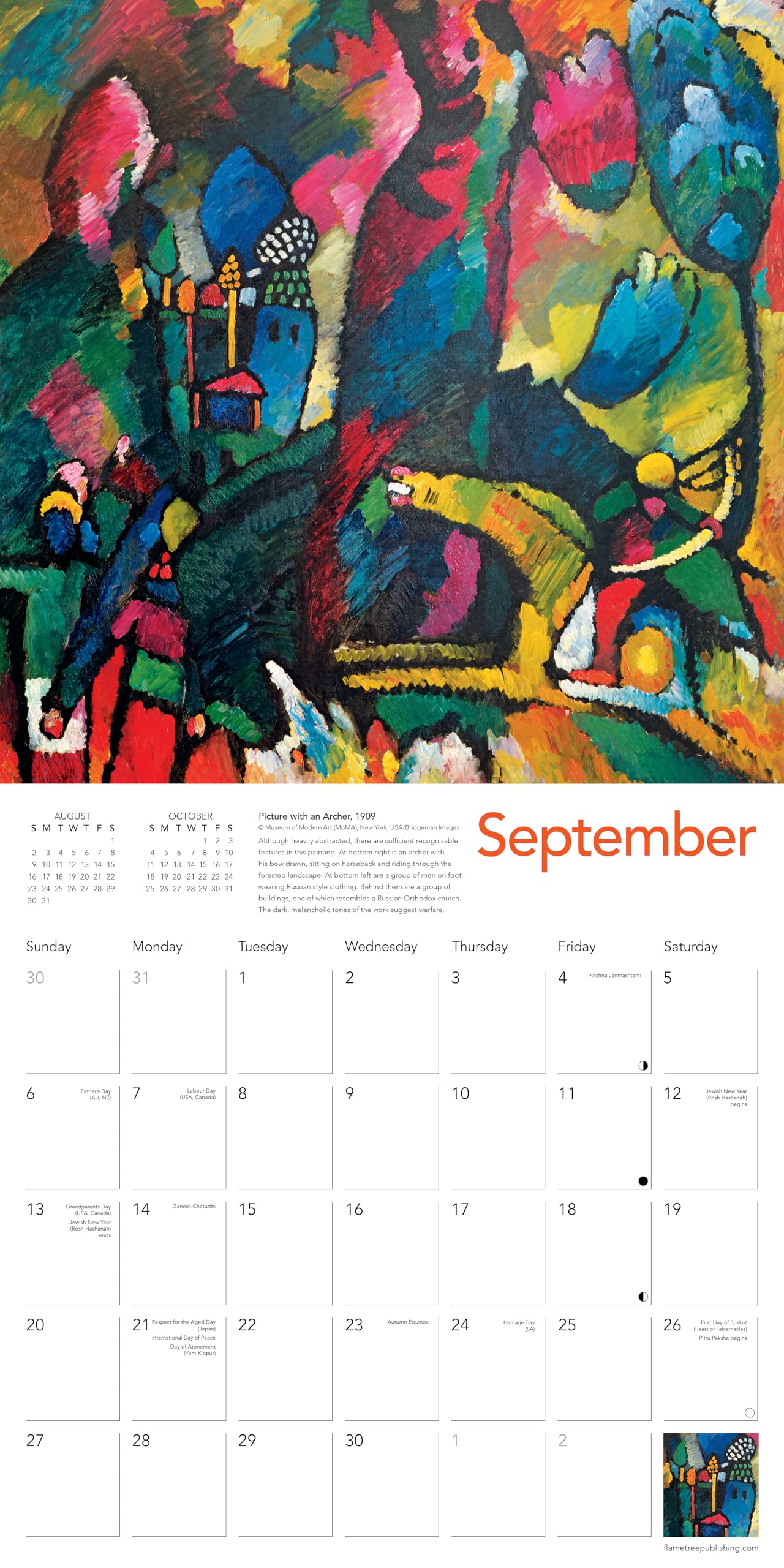Wassily Kandinsky 2026 – Original Flame Tree Publishing-Kalender [Kalender] (Wall-Kalender)