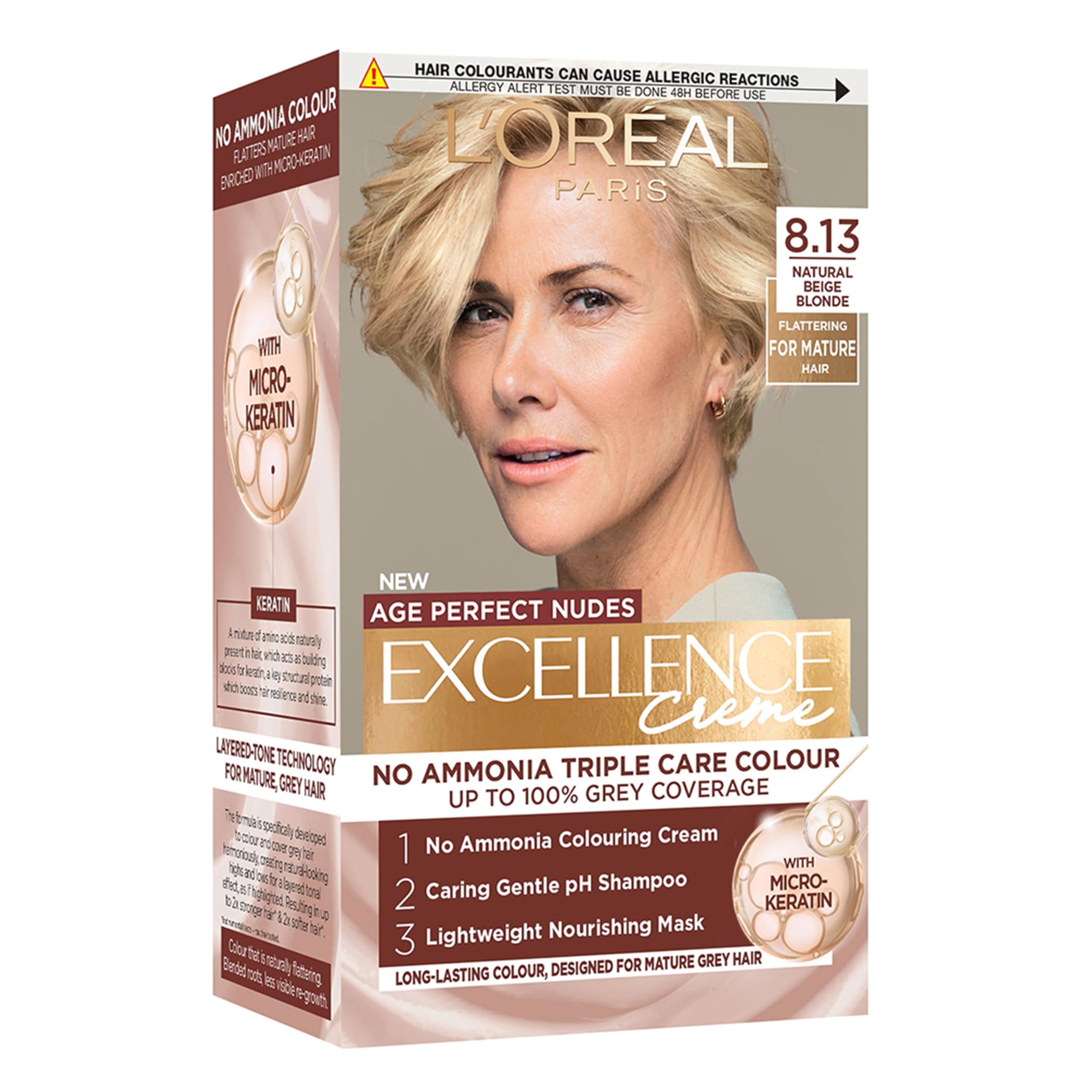 Loreal L'oreal Paris Excellence Age Perfect Nudes 8.13 Natural Beige Blonde