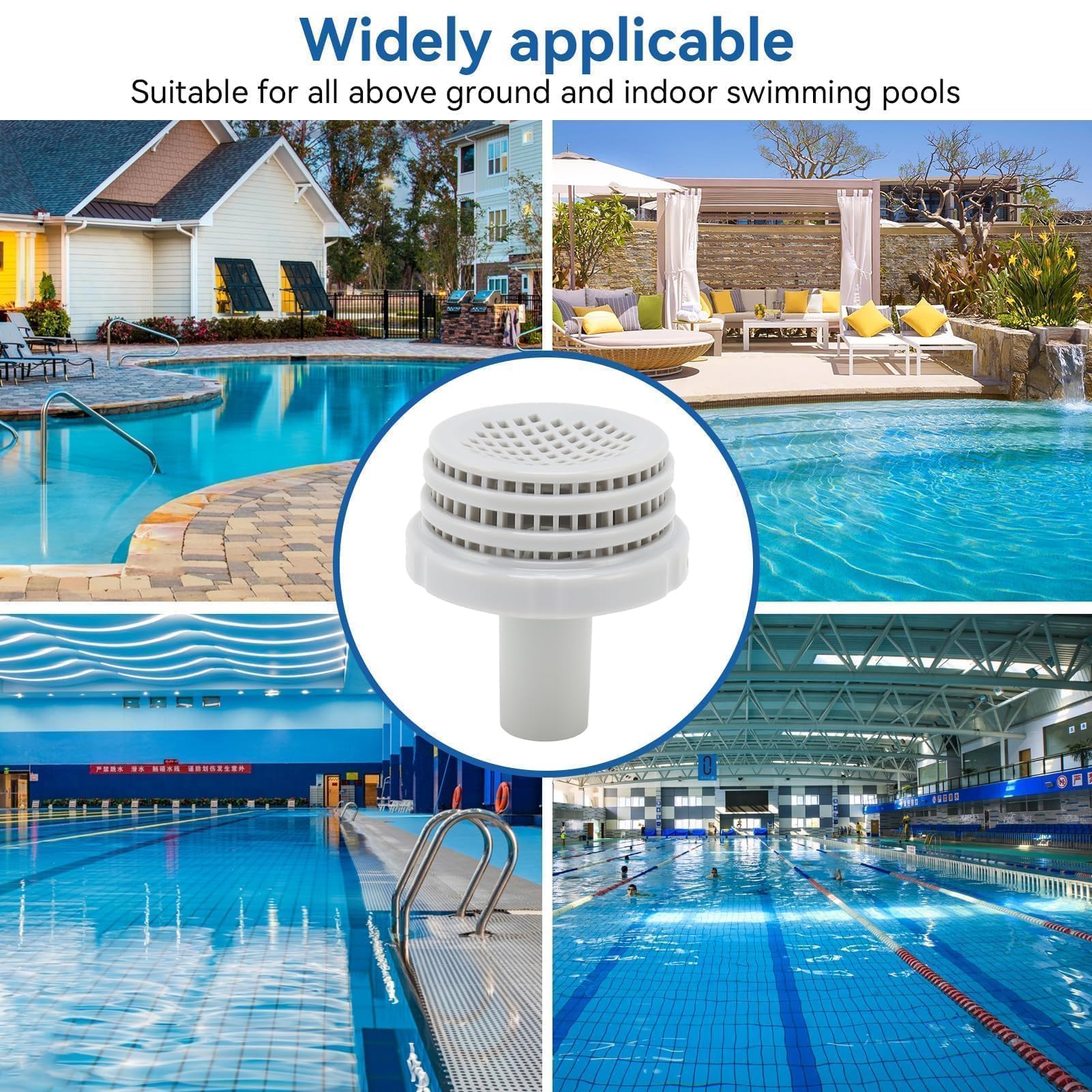 2 pezzi filtro connettore di ricambio, filtro filtro per piscina a terra, kit di ricambio per piscina