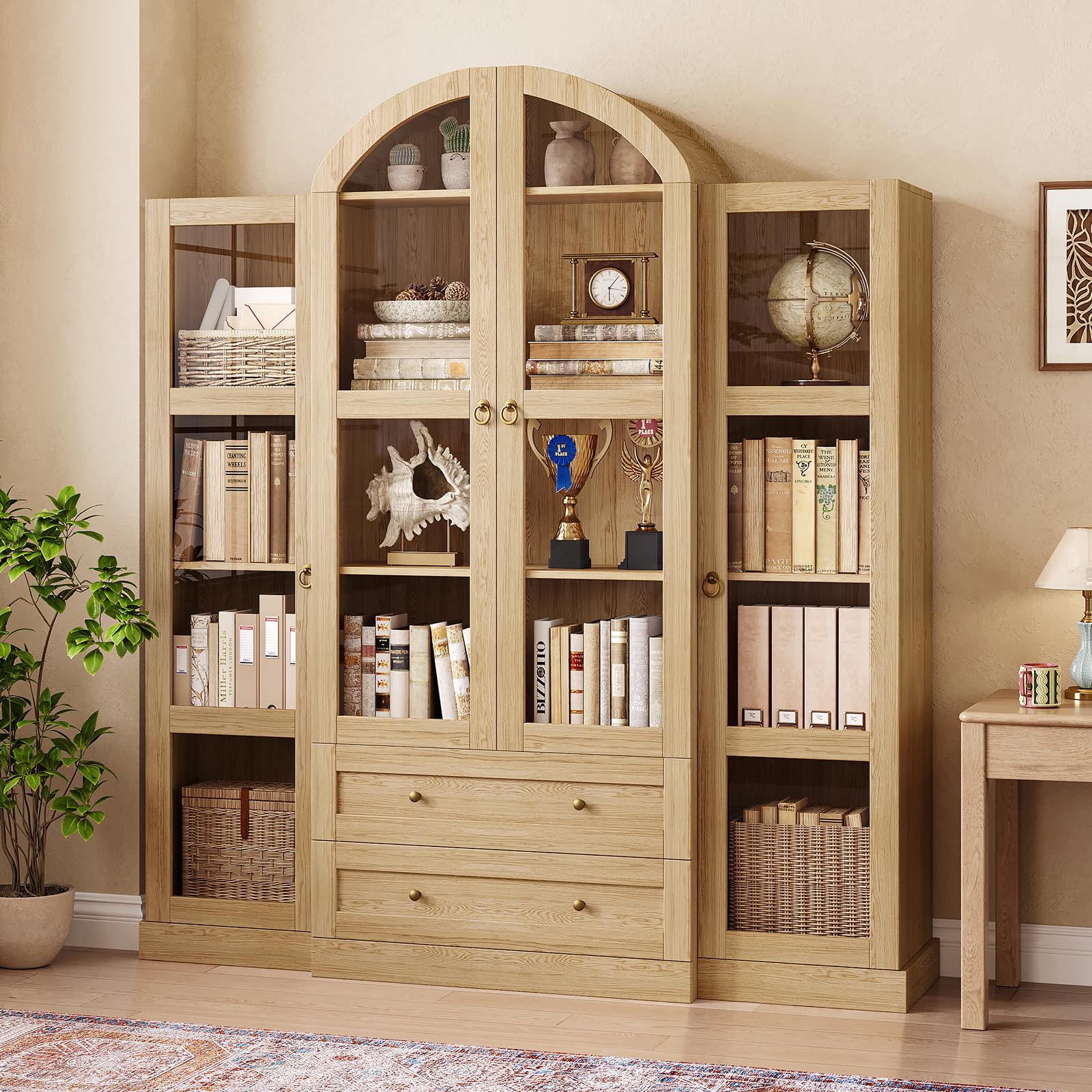 72.4 Tall Farmhouse Display Cabinet