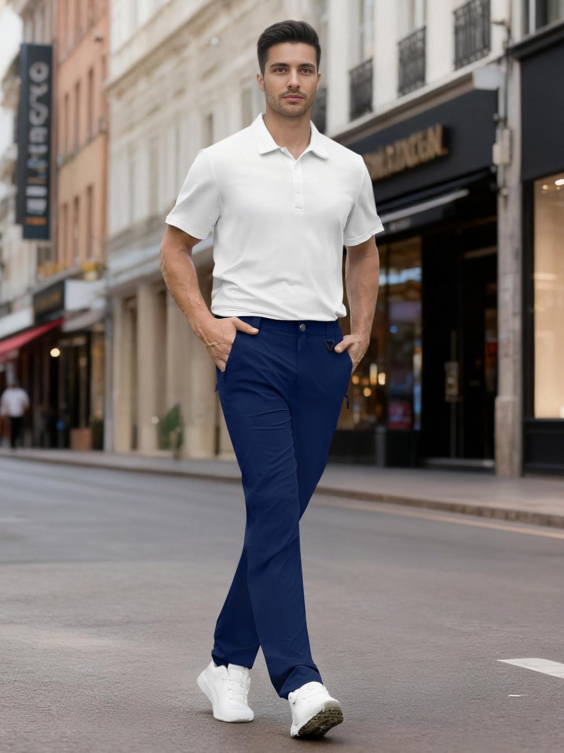 SEVEGO 30"/32"/34"/36"/38" Inseam Men's Tall Hiking Pants Quick Dry Outdoor Waterproof Golf Cargo Pants with 3 Pockets - Image 9