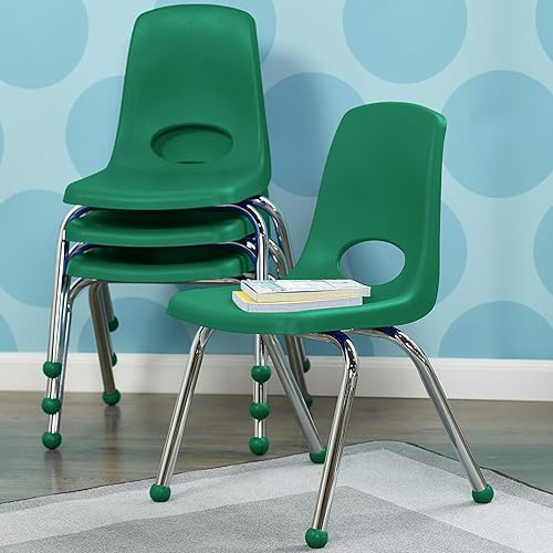 Miniatura 5 de Factory Direct Partners Sillas apilables FDP, 14 pulgadas, color verde