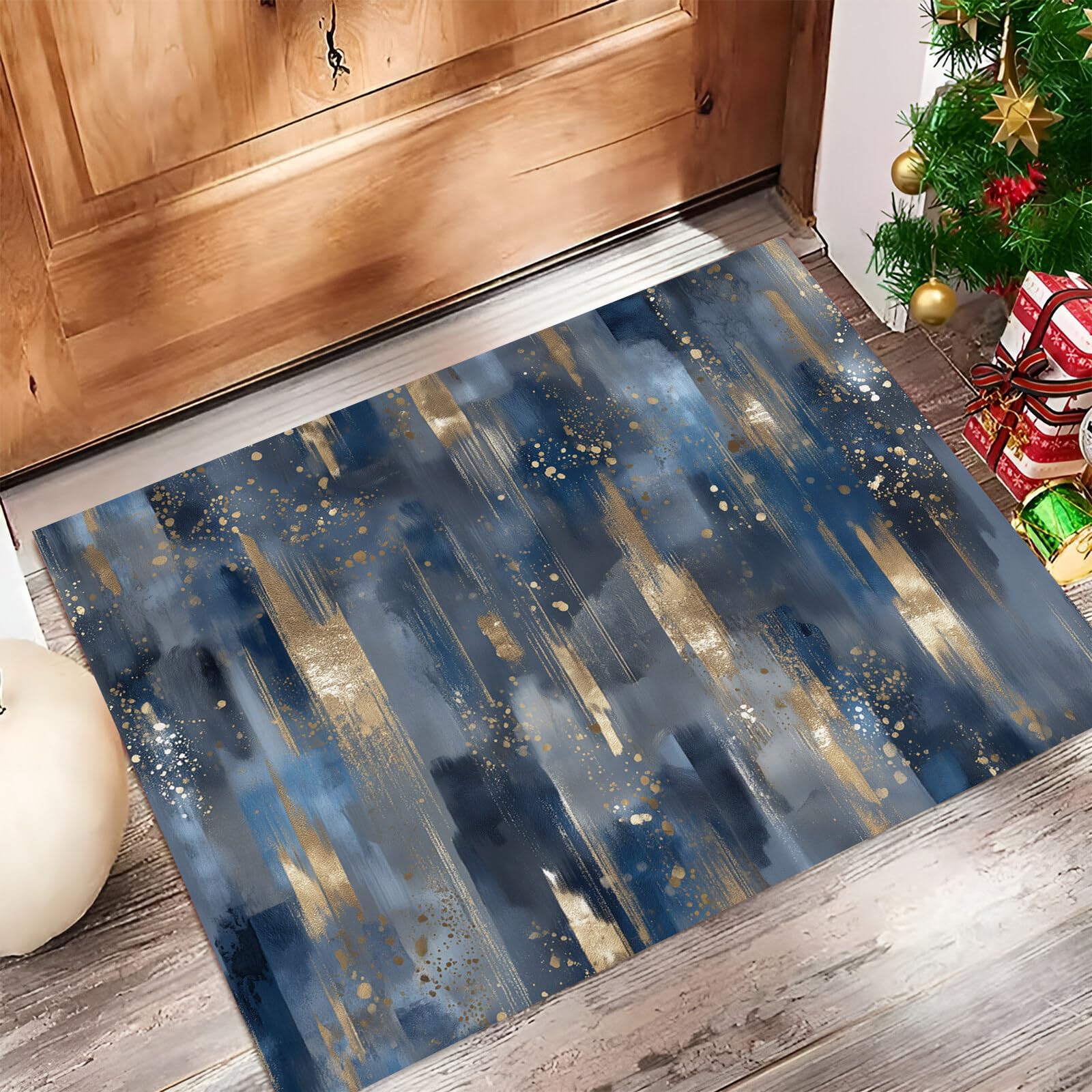 Microfibre absorbante tapis d'entrée au style abstrait moderne
