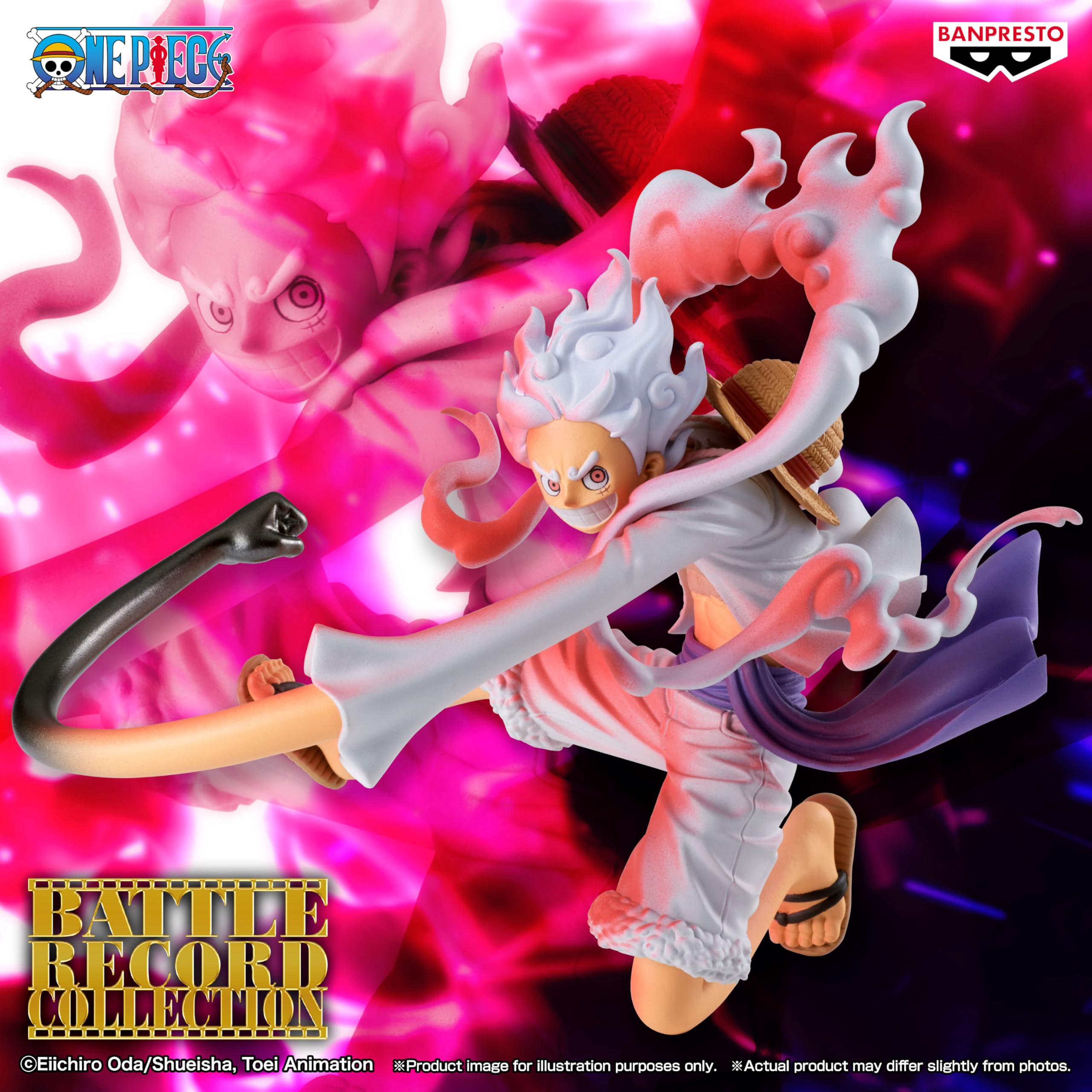 Banpresto - One Piece - Figura de colección de Discos de Batalla de Monkey D. Luffy Gear 5 (versión Especial)