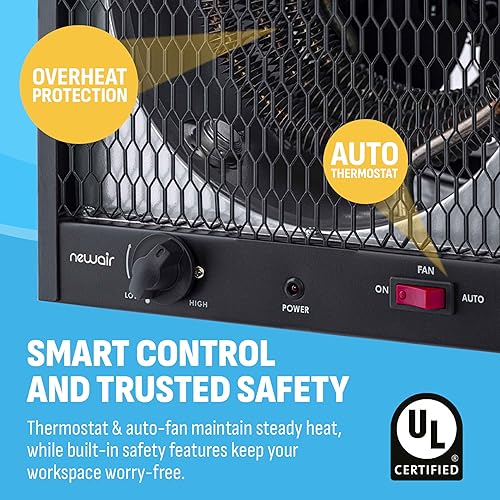 Miniatura 5 de newair G56 5600 W calentador de cochera  Get Fast calor para 560 SQ. cuadrados