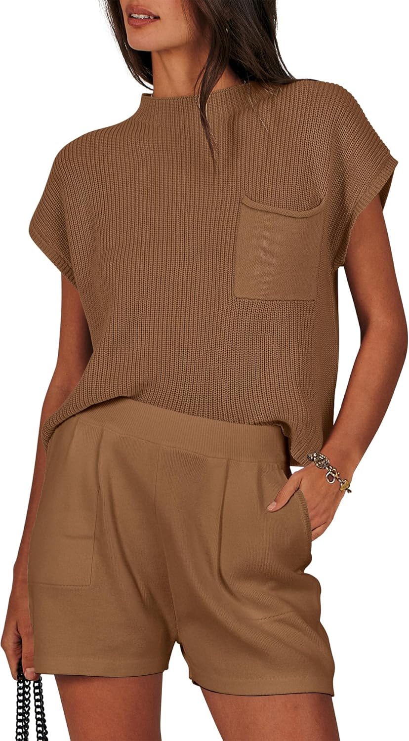 ANRABESS Womens Two Piece Summer Outfits Knit Togo Ubuy