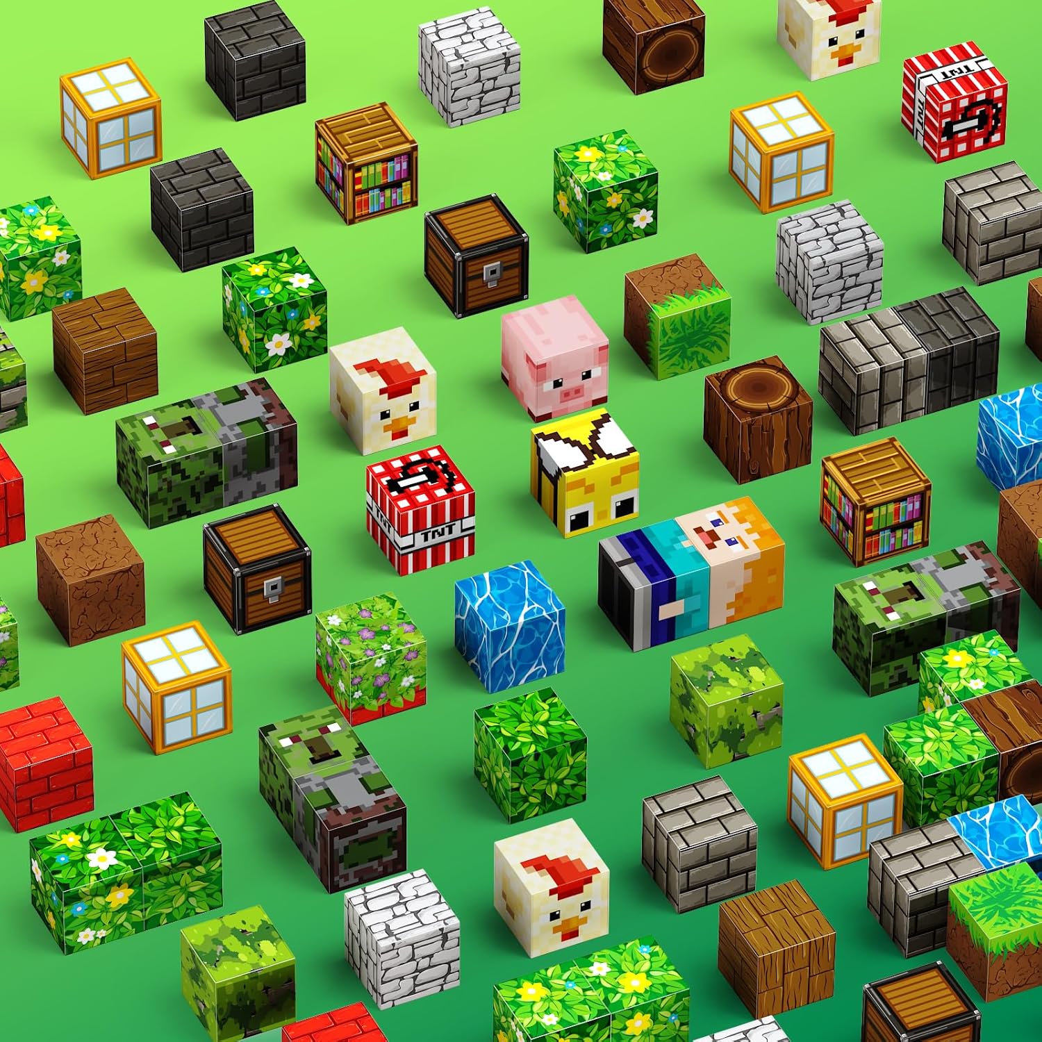 Magnetic Blocks, 100PCS Magnetic Building Blocks, Stacking Magnets for Kids, Sensory Toy for STEM Constructions Magnet Blocks for Boys Girls Age 3+, Christmas Birthday Gifts - Image 2