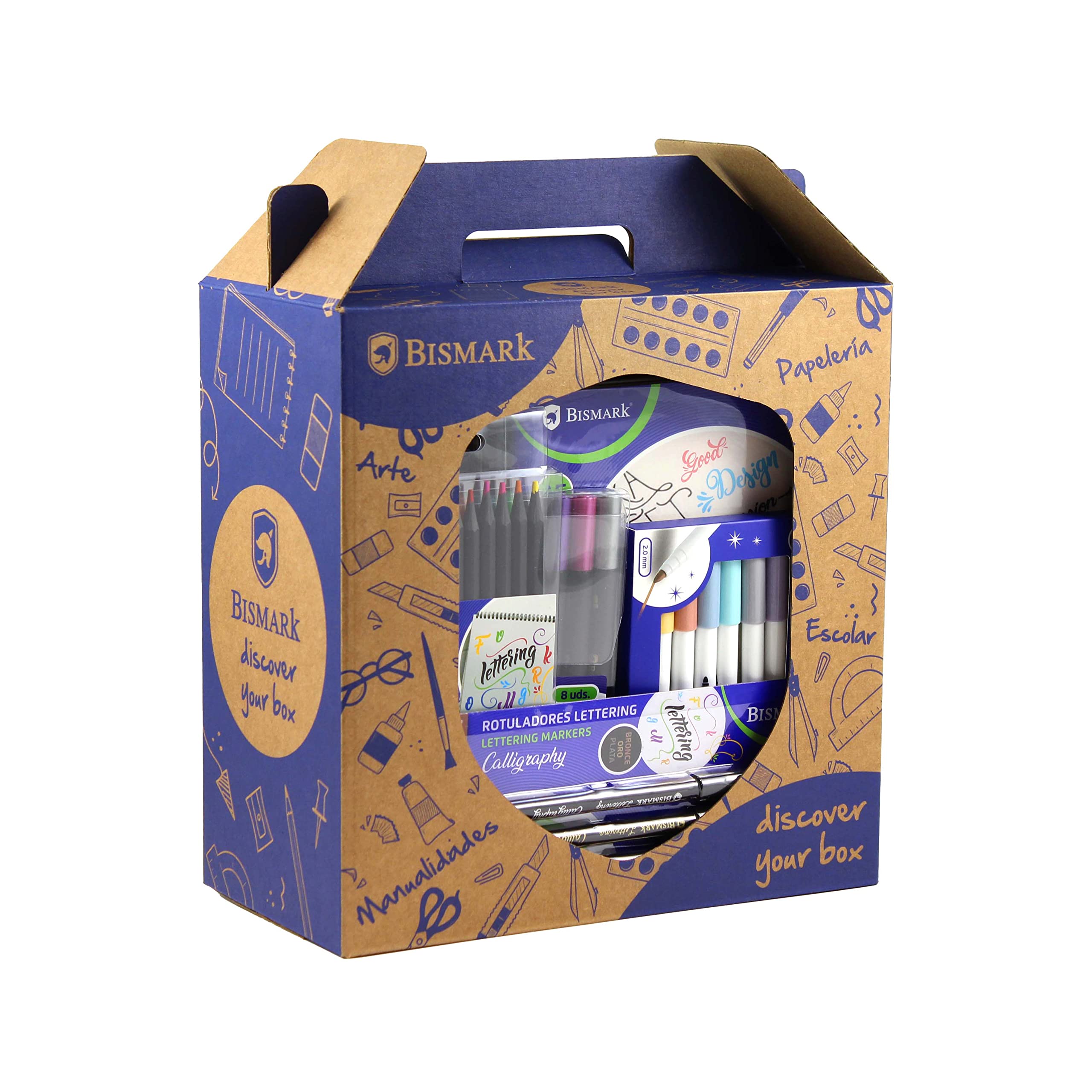CAJA DISCOVER BOX LETTERING BISMARK