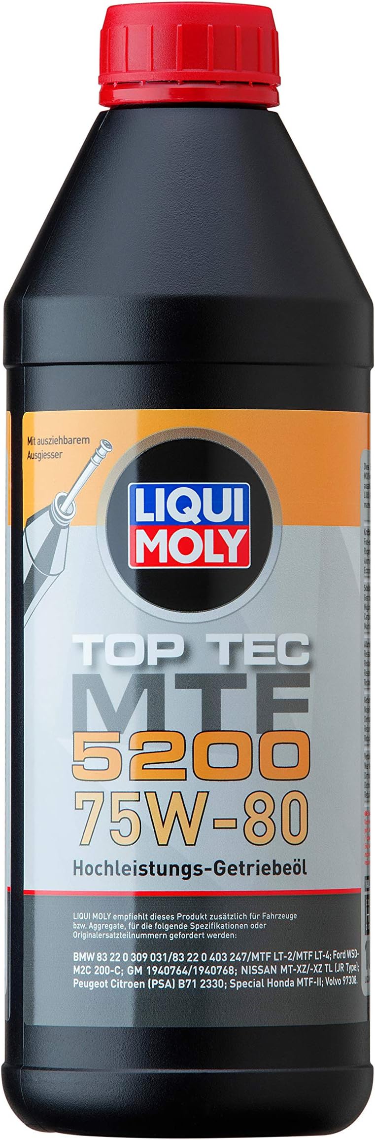 LIQUI MOLY 20845 – Transmission Oil, Top Tec, MTF, 5200, 75W-80, 1 L