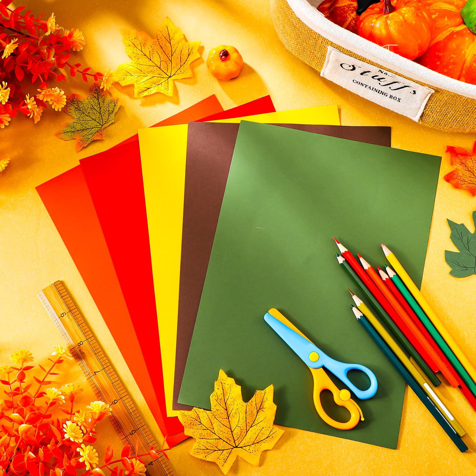 Autumn Fall Cardstock - 100 Sheets -3 Autumn Fall Cardstock - 100 Sheets -3