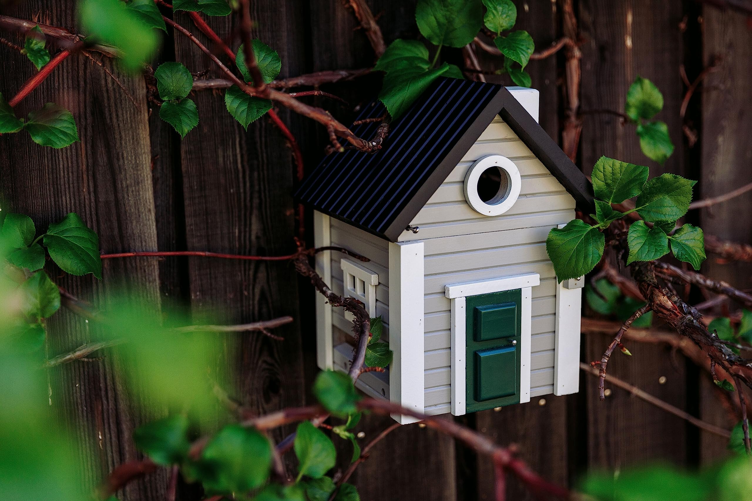 Wildlife Garden WG119 Multiholk Grey House – La mangiatoia combinata e nidificatore in legno