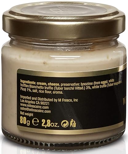 Miniatura 2 de FD TARTUFI - Salsa de trufa blanca de 282oz 282 onzas - Salsa gourmet  Condimentos  Fabricado en Italia  Sin gmo  Queso  Leche  Crema  Trufas blancas
