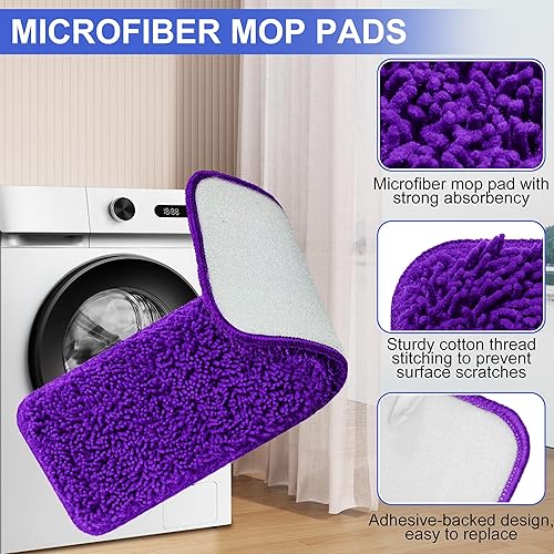 Miniatura 3 de Wodemom Almohadillas de microfibra compatibles con Swiffer PowerMop, almohadilla de repuesto para mopa de pulverización para almohadillas de