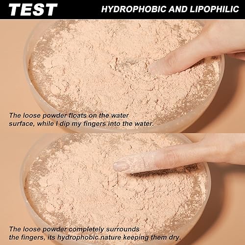 Miniatura 6 de YOUNG VISION Polvo suelto con acabado impecable polvo fijador translúcido, difumina las líneas finas e imperfecciones, ligero, duradero, adecuado