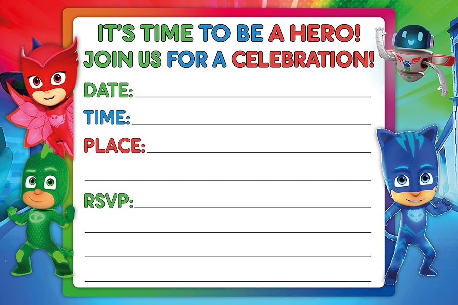 Amazon.com : Set of 40 Hero Masks-Themed Happy Birthday Invitation Cards - Lightweight (230g), Postcard Style Invites for the Perfect Party Pack : Home & Kitchen amazon-com-set-of-40-hero-masks-themed-happy-birthday-invitation-cards-lightweight-230g-postcard-style-invites-for-the-perfect-party-pack-home-kitchen