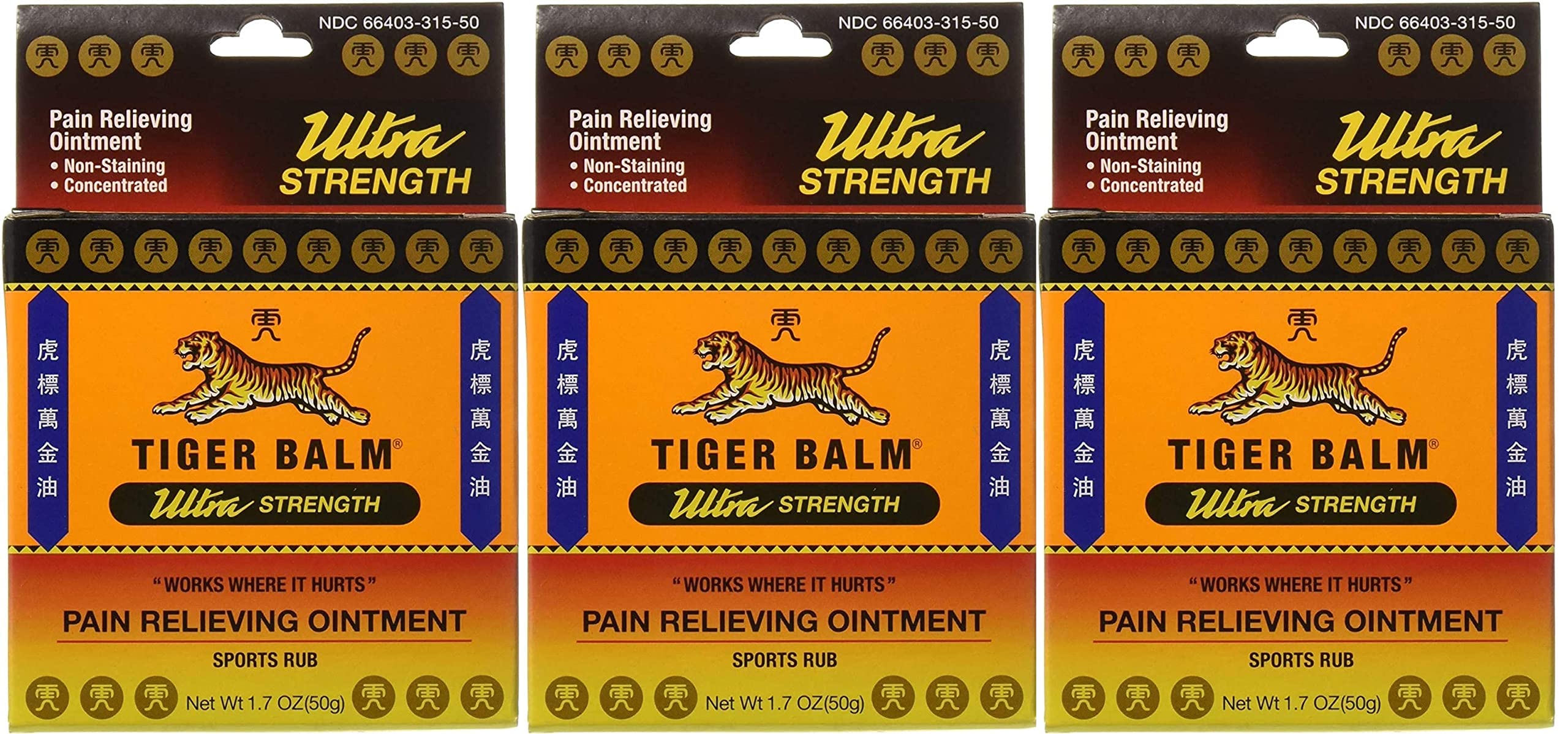 Tiger Balm Pain Relieving Ointment Sports Ultra
