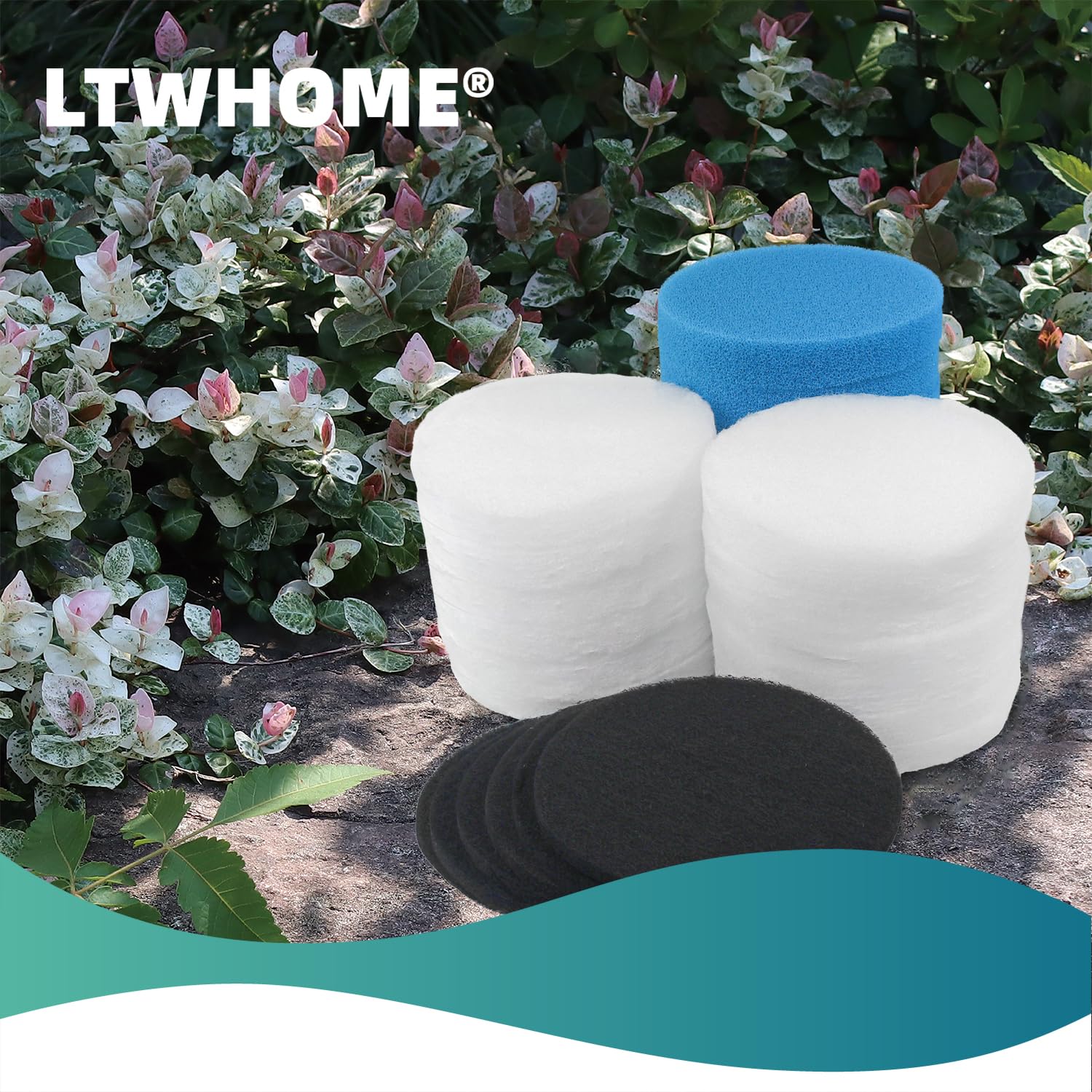 Amazon.co.jp: LTWHOME ろ過 フィルター 水槽用 粗目 細目 活性炭 