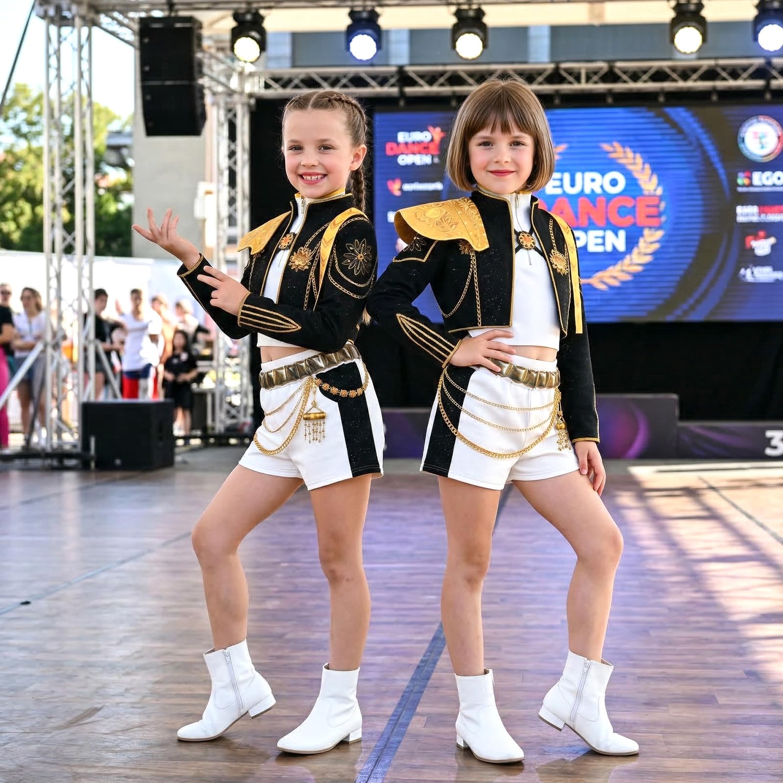 Costume de cosplay d'anime pour fille - Ensemble de tenues avec veste, gilet et short - Pour Halloween, carnaval, fête, cosplay