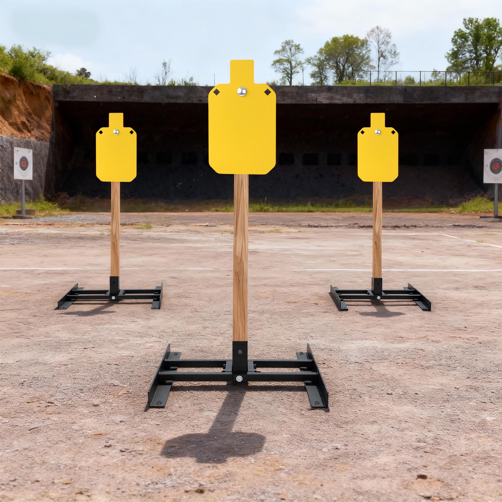2x4 Steel AR500 Steel Bracket - 2x4 Wood Mount Hook For Shooting