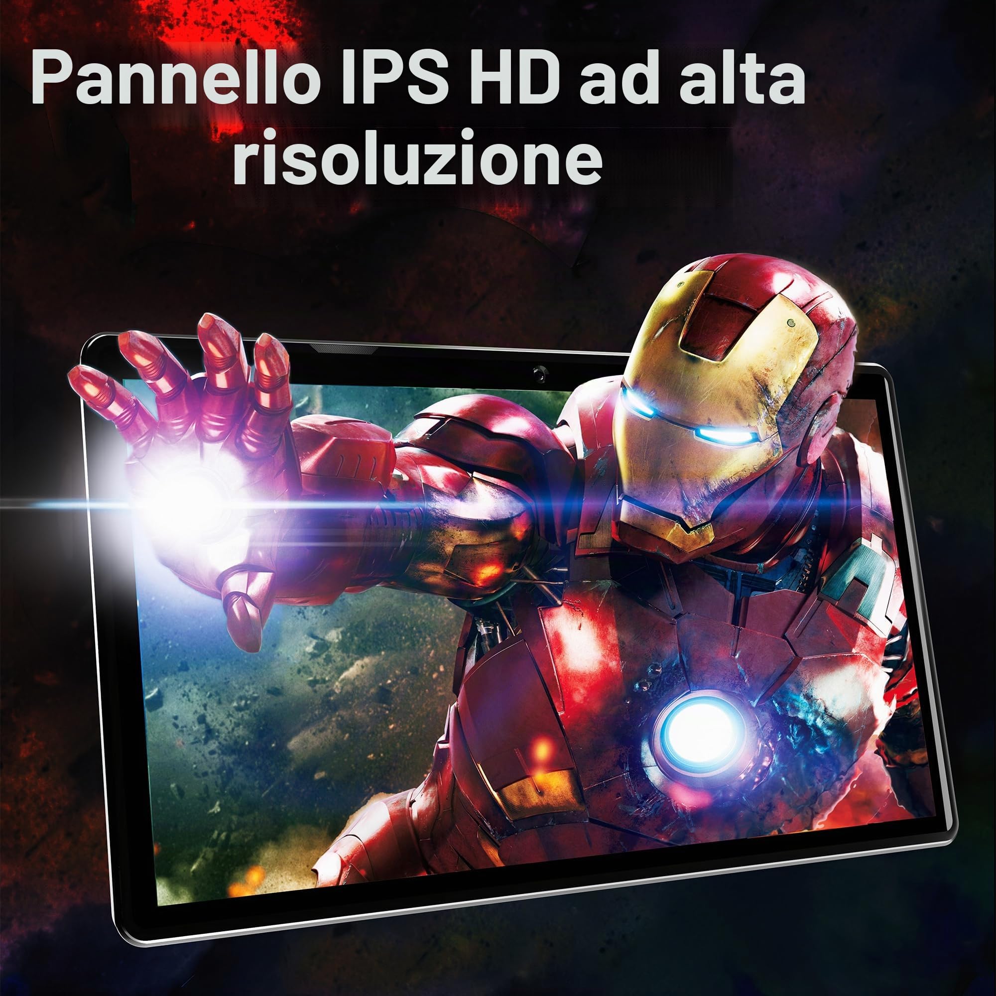 Tablet PC 13.3 pollici Xoro MegaPAD 1333 Pro con display IPS FullHD, Android 13, batteria da 10.000 mAh, CPU, 6 GB RAM, 128 GB Flash, 5G WiFi, Bluetooth, lettore di schede, fotocamera da 5 MP,
