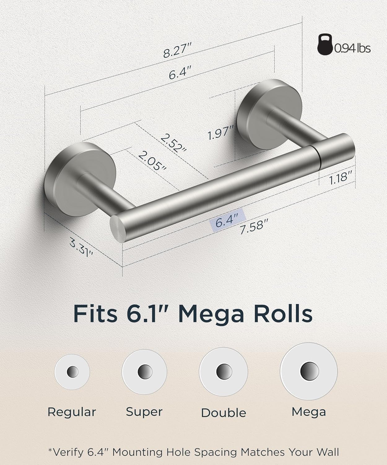FORIOUS Stainless Steel Toilet Paper Holder -2 FORIOUS Stainless Steel Toilet Paper Holder -2
