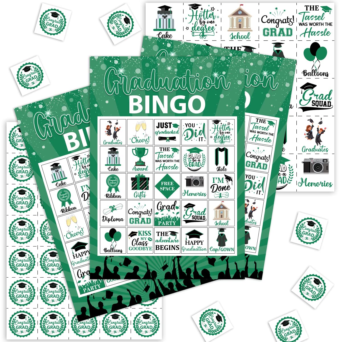 Amazon.com: Balterever Graduation Bingo Games Green Graduation Game for 24 Players Graduation Party Games and Activities Funny Grad Party Game Cards for High School or College Graduation Party Supplies : Toys & amazon-com-balterever-graduation-bingo-games-green-graduation-game-for-24-players-graduation-party-games-and-activities-funny-grad-party-game-cards-for-high-school-or-college-graduation-party-supplies-toys