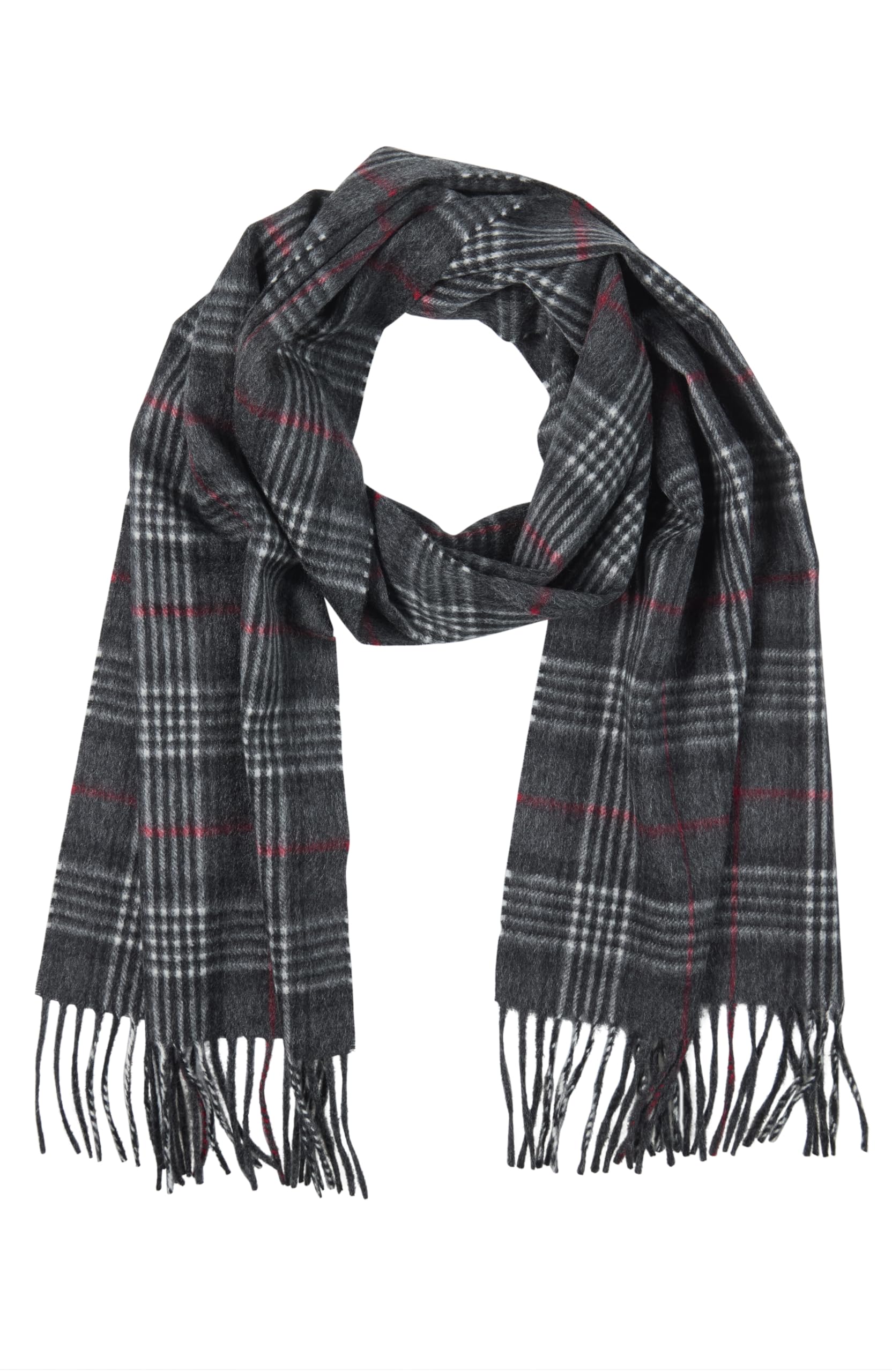 Hickey Freeman Patterned Australian Merino Scarf for Men