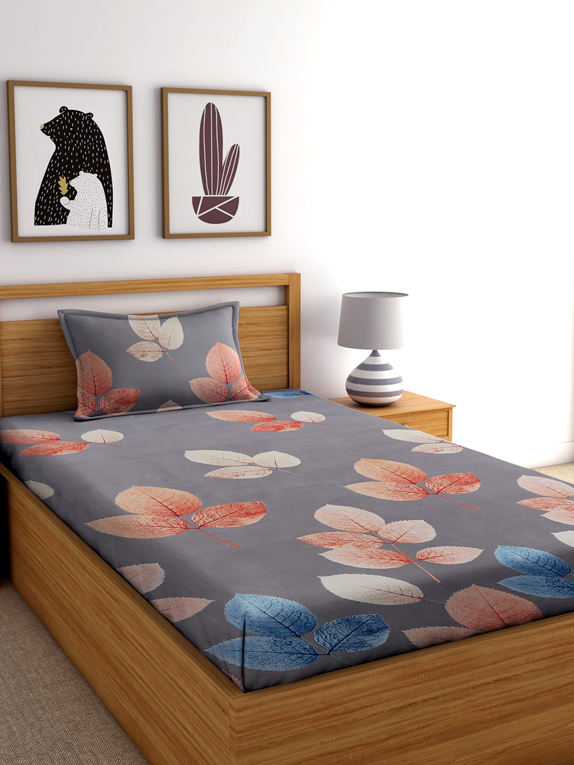 See full amazon price history chart for TIB Glace Cotton Fitted Bedsheet Single Bed | Super Soft All Round (Elastic Fitted) Bedsheets for Single Bed Elastic Fitted with 1 Pillow Covers | 36 x 78 inches | Brown Patta TIB Glace Cotton Fitted Bedsheet Single Bed | Super Soft All Round (Elastic Fitted) Bedsheets for Single Bed Elastic Fitted with 1 Pillow Covers | 36 x 78 inches | Brown Patta (B0BZW5BF2F) Amazon Price History, Amazon Price Tracker