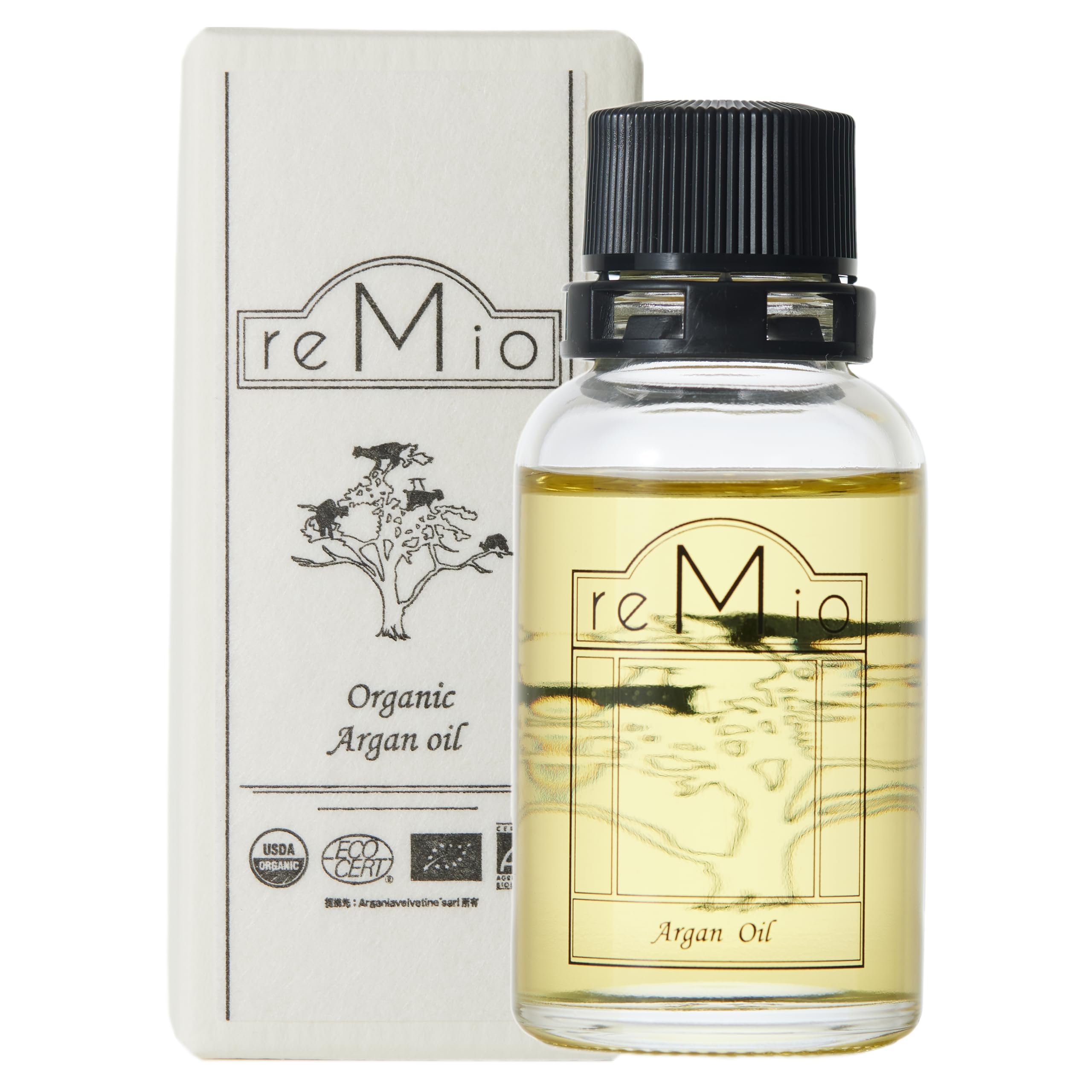 Amazon | reMio オーガニックアルガンオイル(30mL) | reMio | フェイス 