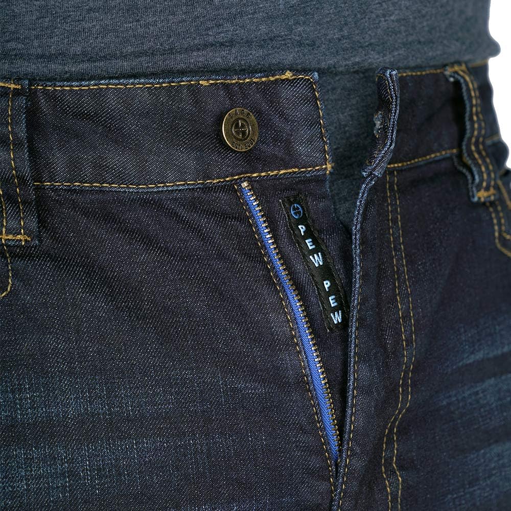 LAPG Men's Terrain Flex Slim Fit Tactical Jeans - Durable Stretch Denim, EDC Waistband, Vintage Wash, Multi-Pocket Design - Image 7